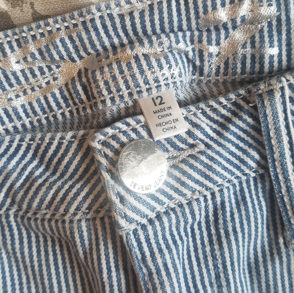Seven7 denim Bermida shorts size 12 nwot - Picture 3 of 8